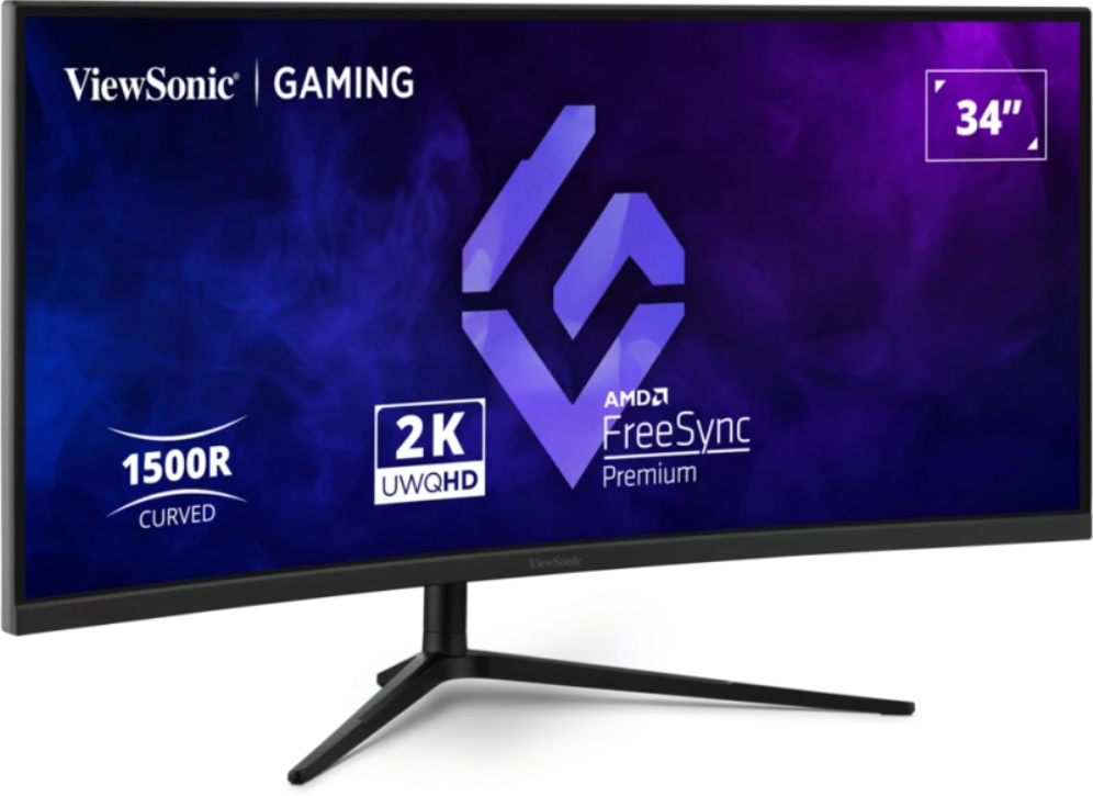 MONITOR VIEWSONIC 34" 21:9, 3440 x 1440, VA, 1500R curved gaming monitor, 180Hz, 1ms MPRT