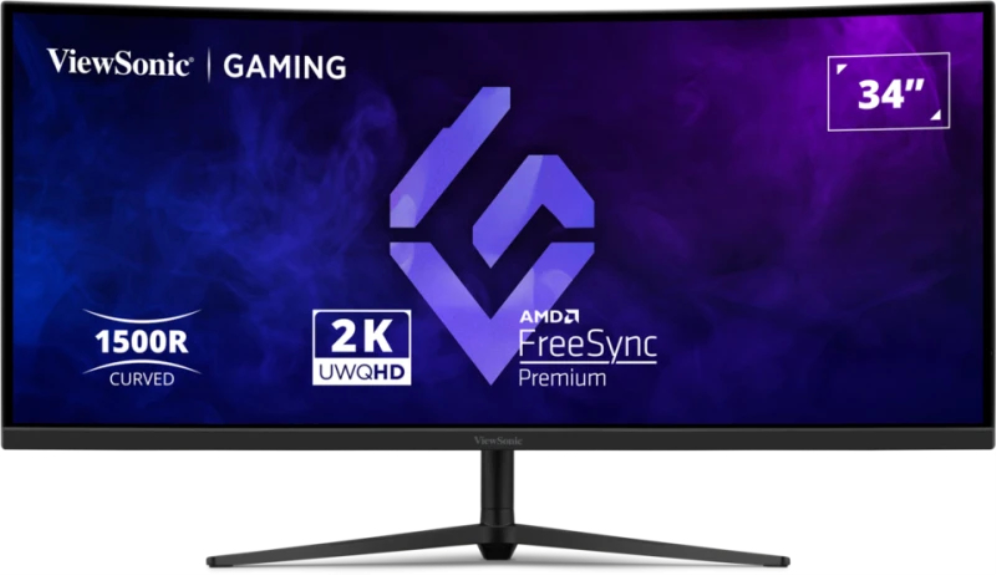 MONITOR VIEWSONIC 34" 21:9, 3440 x 1440, VA, 1500R curved gaming monitor, 180Hz, 1ms MPRT - detalle