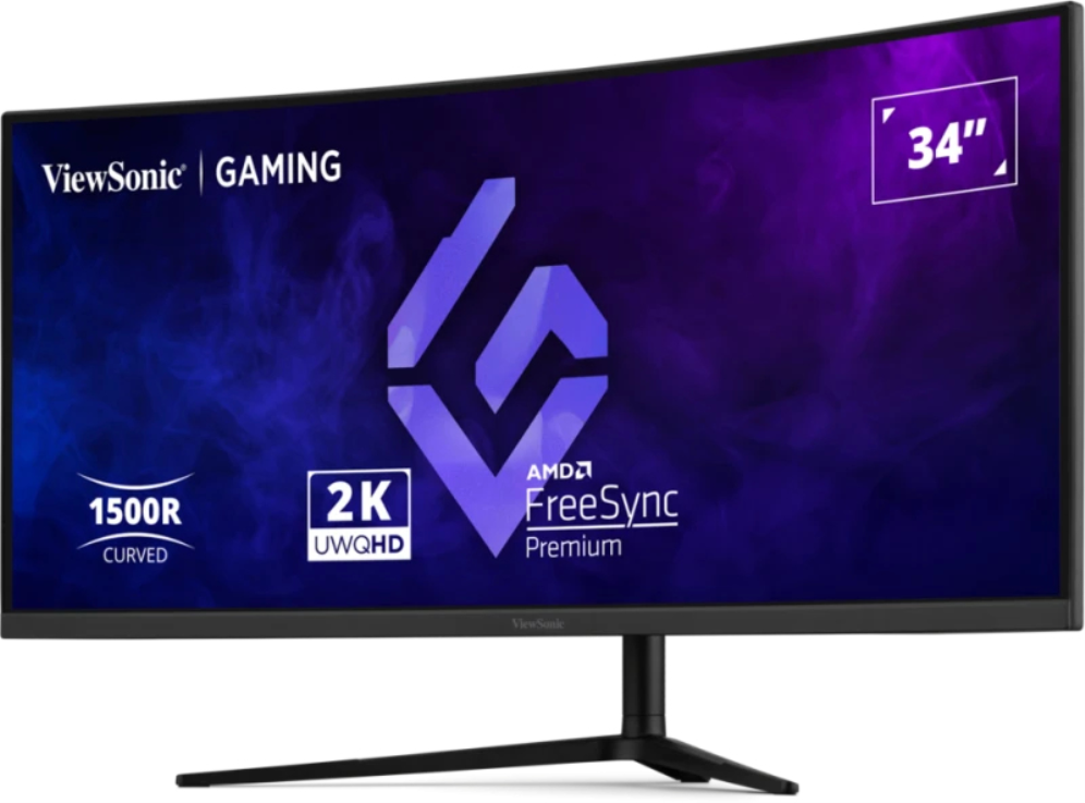 MONITOR VIEWSONIC 34" 21:9, 3440 x 1440, VA, 1500R curved gaming monitor, 180Hz, 1ms MPRT - detalle