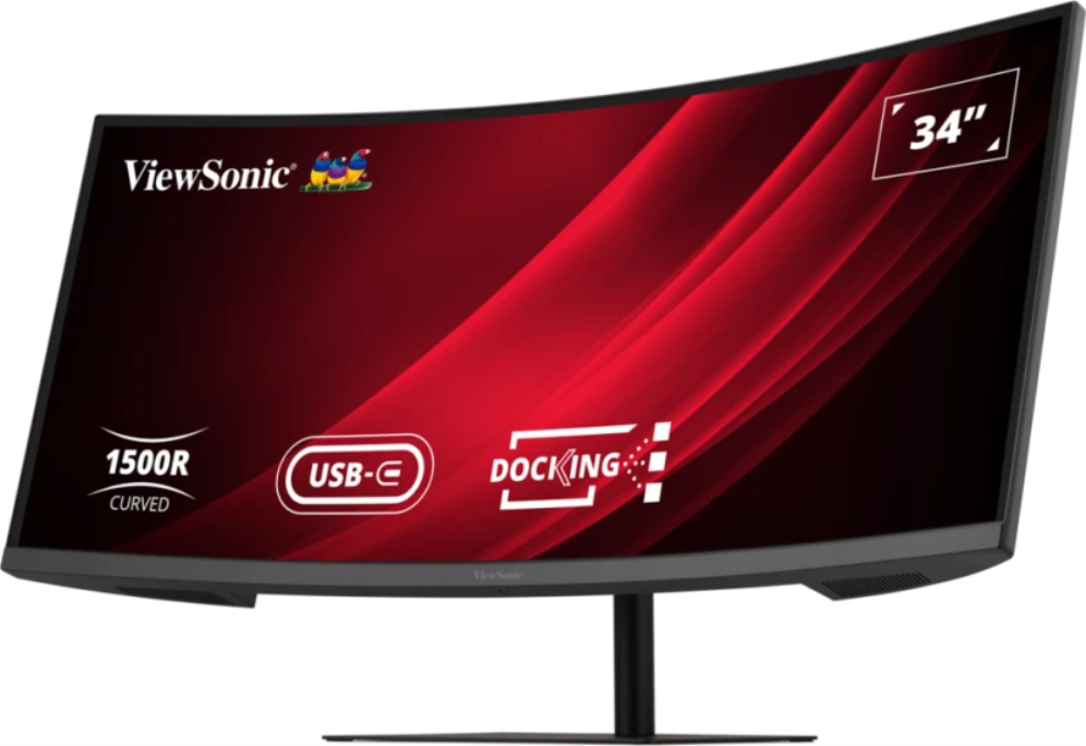 MONITOR VIEWSONIC 34" QHD CURVO HDMI DP 65W USB-C USB RJ45 MULTI AJUS.ALTURA - detalle