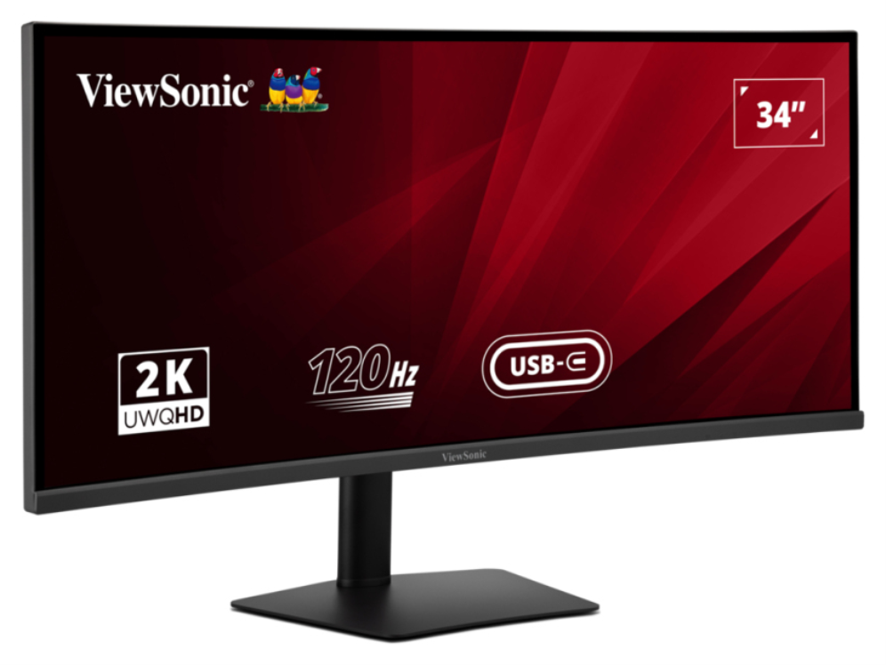MONITOR VIEWSONIC 34" VA3420C QHD IPS CURVE 2xHDMI 120HZ DDP USB USB-C MULTI AJU - detalle