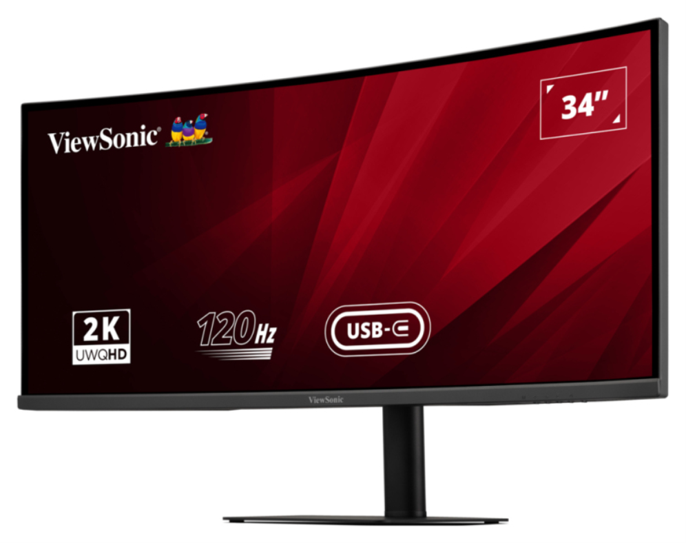 MONITOR VIEWSONIC 34" VA3420C QHD IPS CURVE 2xHDMI 120HZ DDP USB USB-C MULTI AJU - detalle