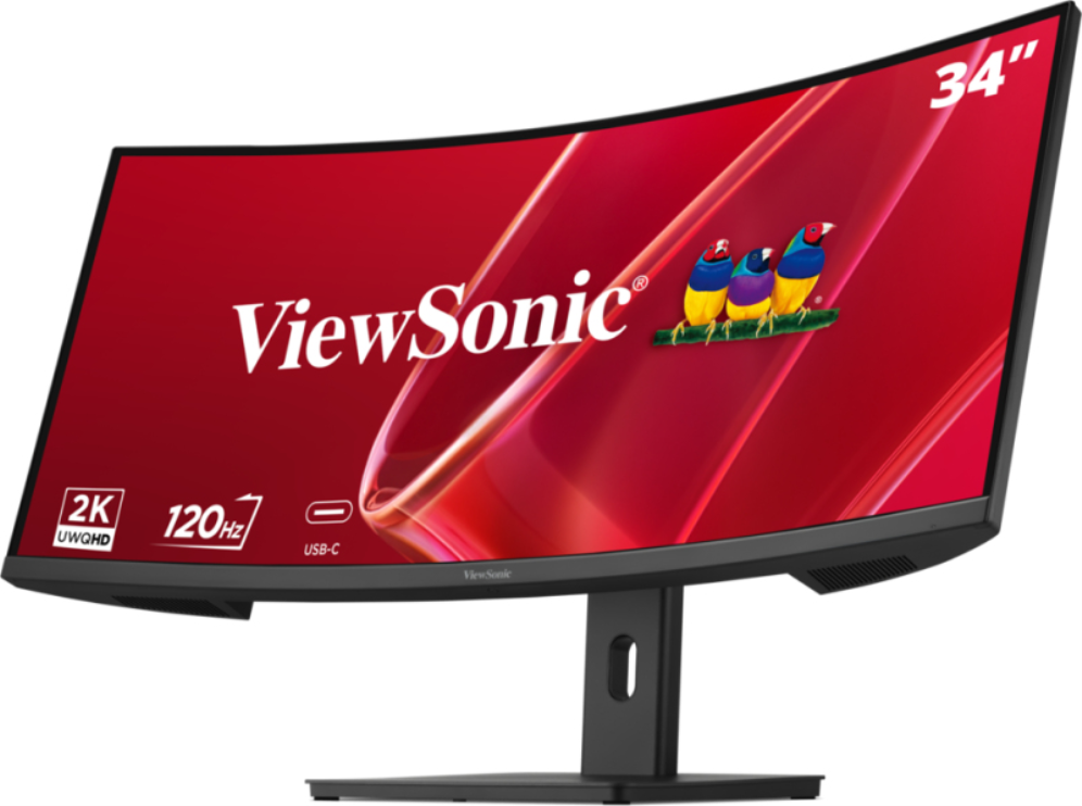 MONITOR VIEWSONIC VA3420C-2 34" CURVO 21:9, 3440 x 1440 SUPERCLEAR® IPS HDMI, DISPLAYPORT USB USB-C - detalle