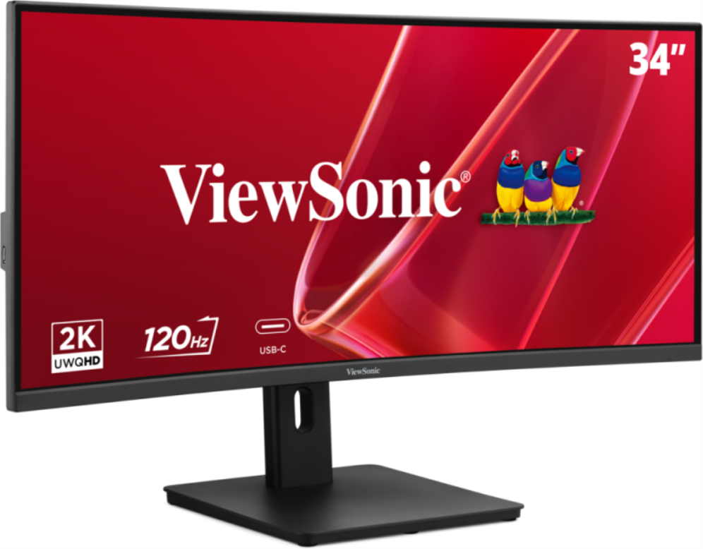 MONITOR VIEWSONIC VA3420C-2 34" CURVO 21:9, 3440 x 1440 SUPERCLEAR® IPS HDMI, DISPLAYPORT USB USB-C - detalle