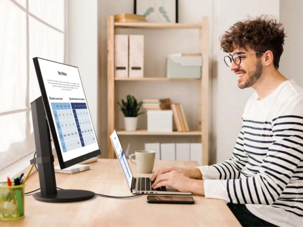 MONITOR VIEWSONIC VG2709-2K-MHDU-2 QHD IPS USB-C USB FULL ERGO - detalle