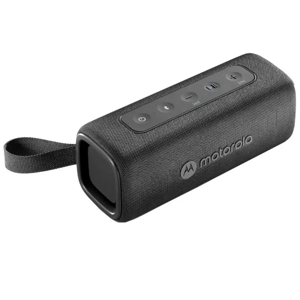 Altavoz portátil Motorola ROKR 600 negro con 30W, Bluetooth, resistente al agua IP67 y diseño de altavoz dock y portátil.