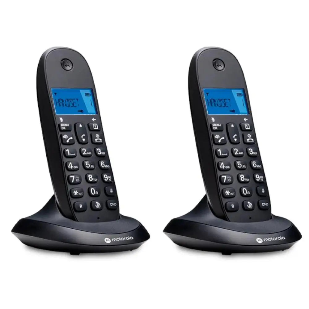 MOTOROLA C1002 CB+ Telefono DECT Negro Duo - detalle
