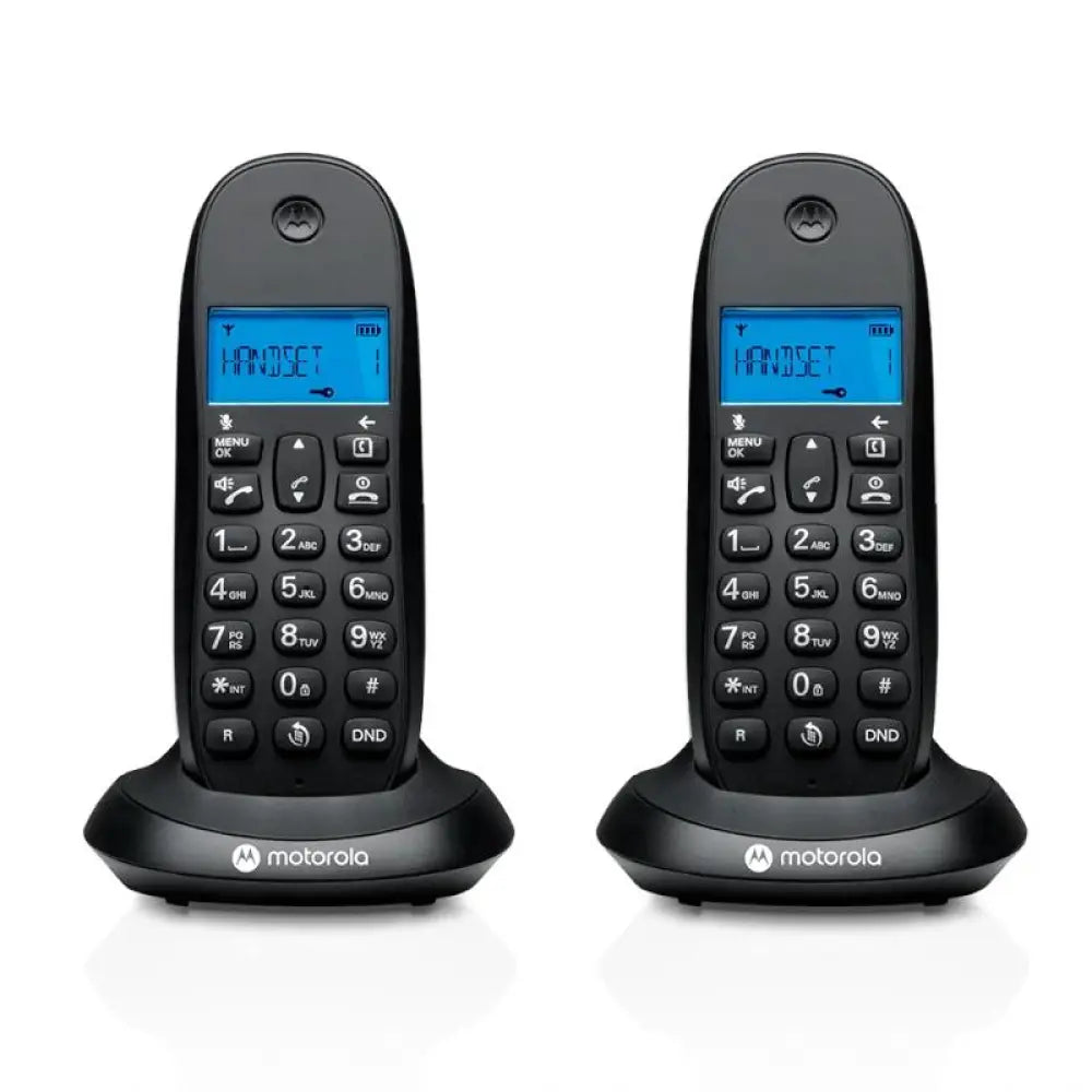 MOTOROLA C1002 CB+ Telefono DECT Negro Duo - detalle