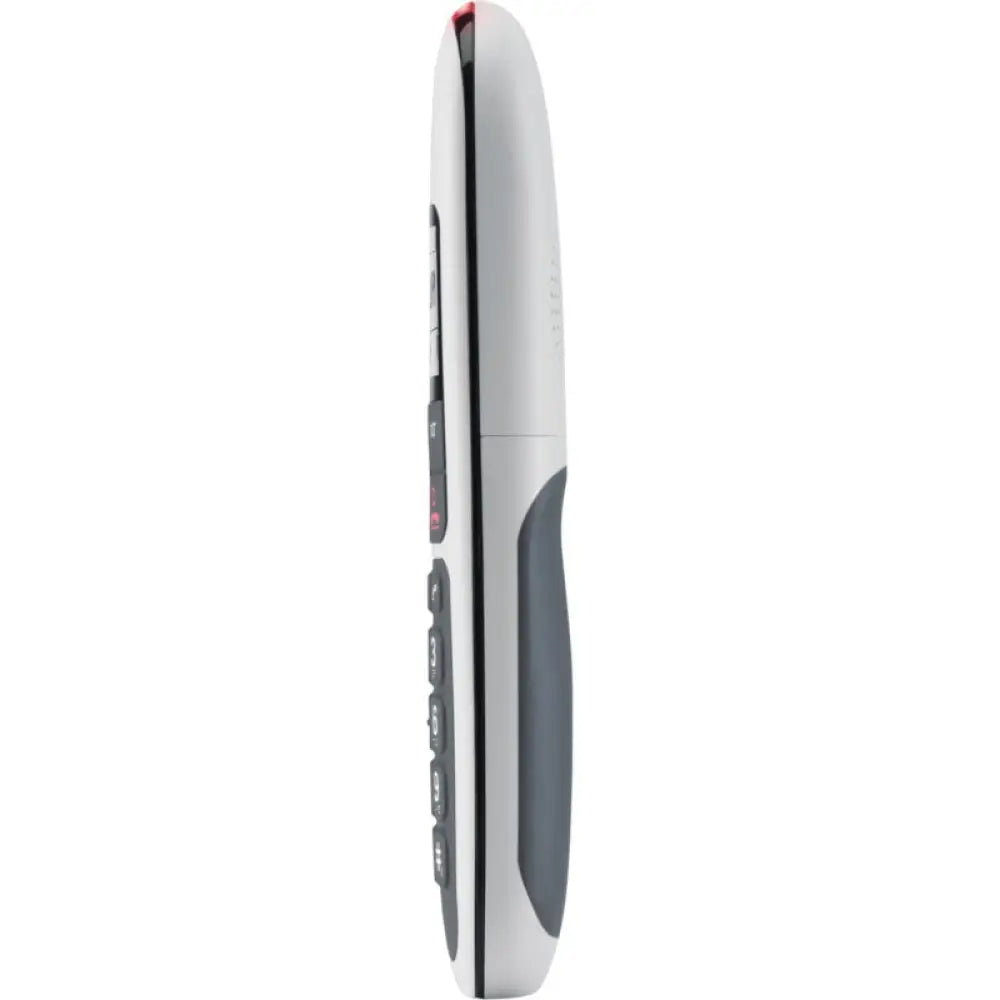 Teléfono inalámbrico Motorola CD5001 DECT con teclas grandes en color blanco, diseño ergonómico y fácil de usar.
