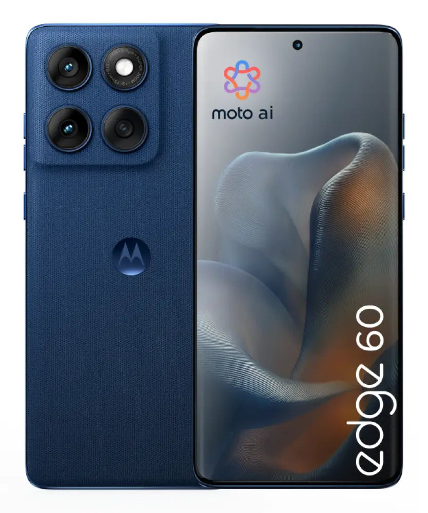 Motorola edge 60 16.9 cm (6.67") SIM doble Android 15 5G USB Tipo C 12 GB 512 GB 5200 mAh Azul - detalle