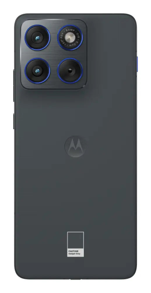 Teléfono inteligente Motorola Edge 70 gris con pantalla de 6.7", 12 GB RAM, 512 GB, 5G y batería de 4800 mAh.