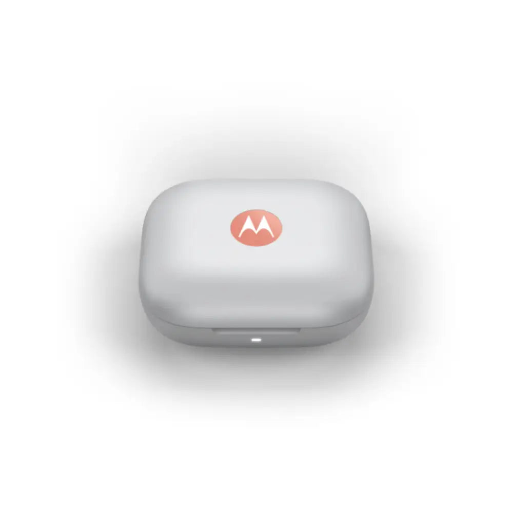 Auriculares inalámbricos Motorola Moto Buds con micrófono, dentro de oído, para llamadas, música y deporte, en color coral.