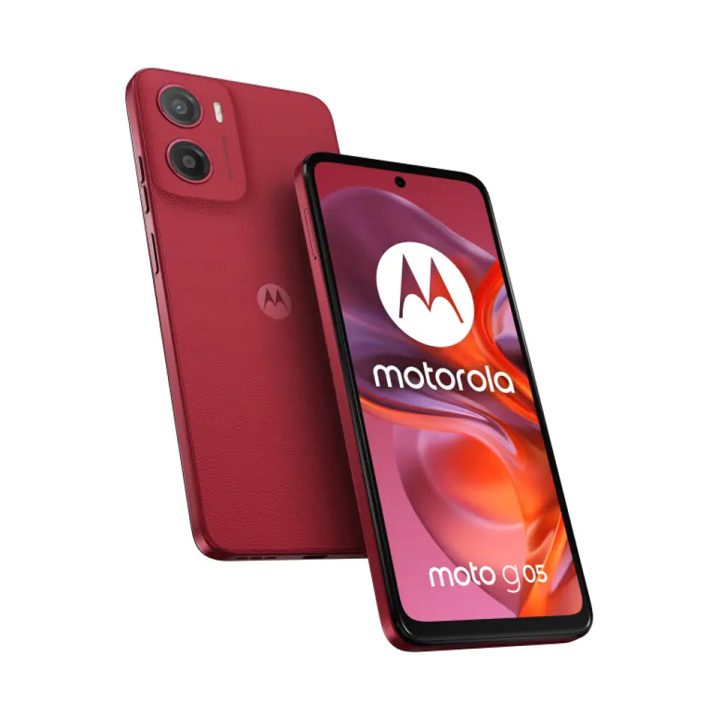 Motorola moto g05 16.9 cm (6.67") SIM doble Android 15 4G USB Tipo C 4 GB 128 GB 5200 mAh Rojo - detalle