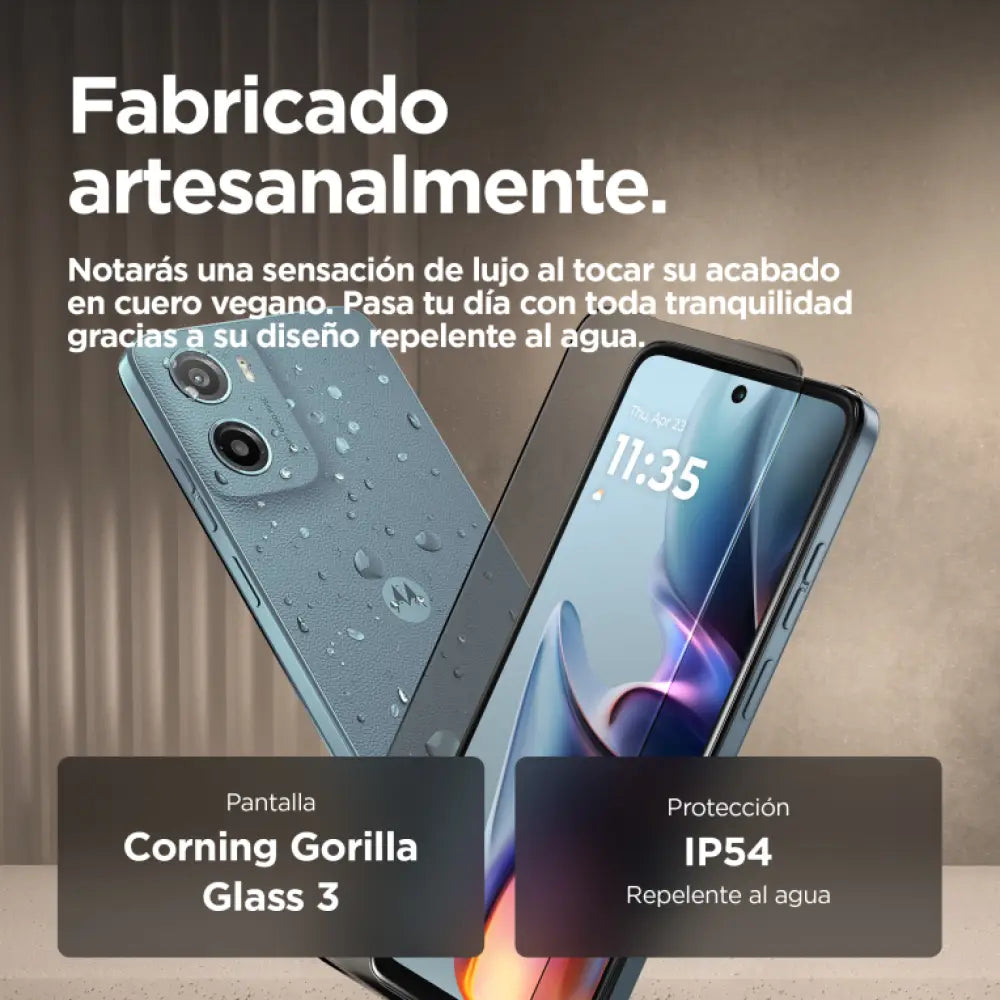 Teléfono Motorola moto g05 en verde con pantalla de 6.67", doble SIM, 8 GB RAM, 256 GB, batería de 5200 mAh y Android 15.