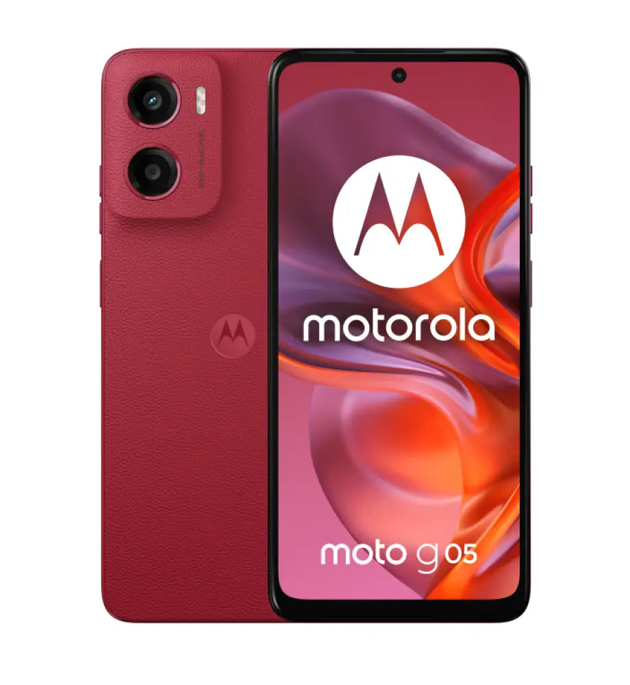 Motorola moto g05 16.9 cm (6.67") SIM doble Android 15 4G USB Tipo C 4 GB 128 GB 5200 mAh Rojo - detalle