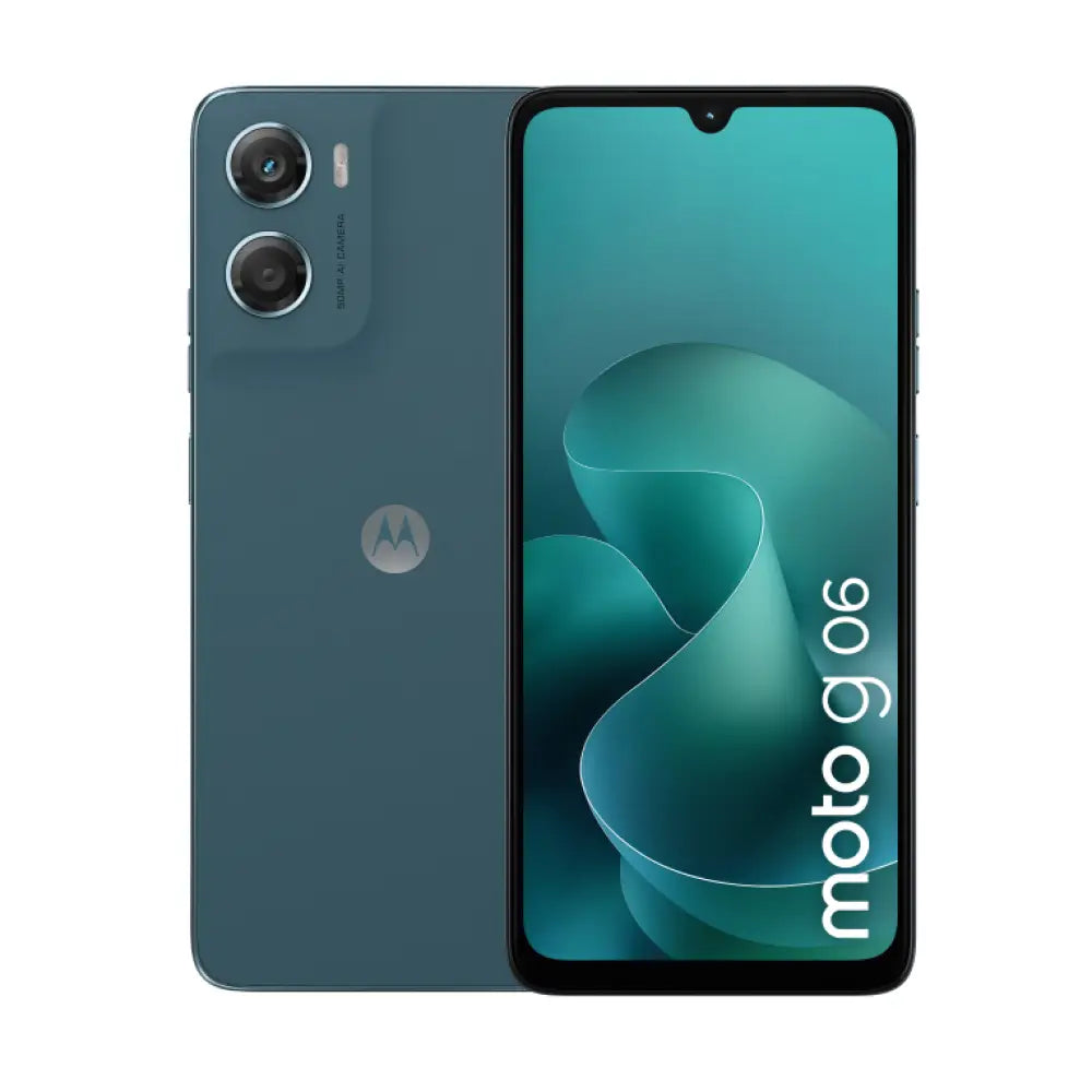 Motorola moto g06 17.5 cm (6.88") SIM doble Android 15 4G USB Tipo C 4 GB 64 GB 5200 mAh Azul - detalle