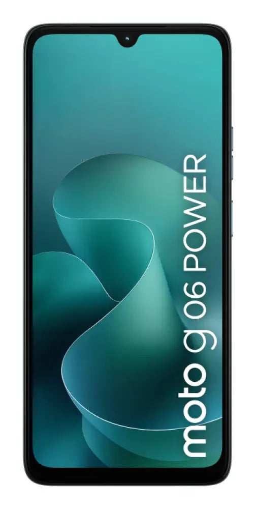 Teléfono inteligente Motorola moto g06 Power en color azul, pantalla de 6.88", doble SIM, 8 GB RAM, 256 GB, batería de 7000 mAh.