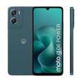 Teléfono Motorola moto g06 Power en color azul, pantalla de 6.88", doble SIM, 8 GB RAM, 256 GB, batería de 7000 mAh y Android 15.