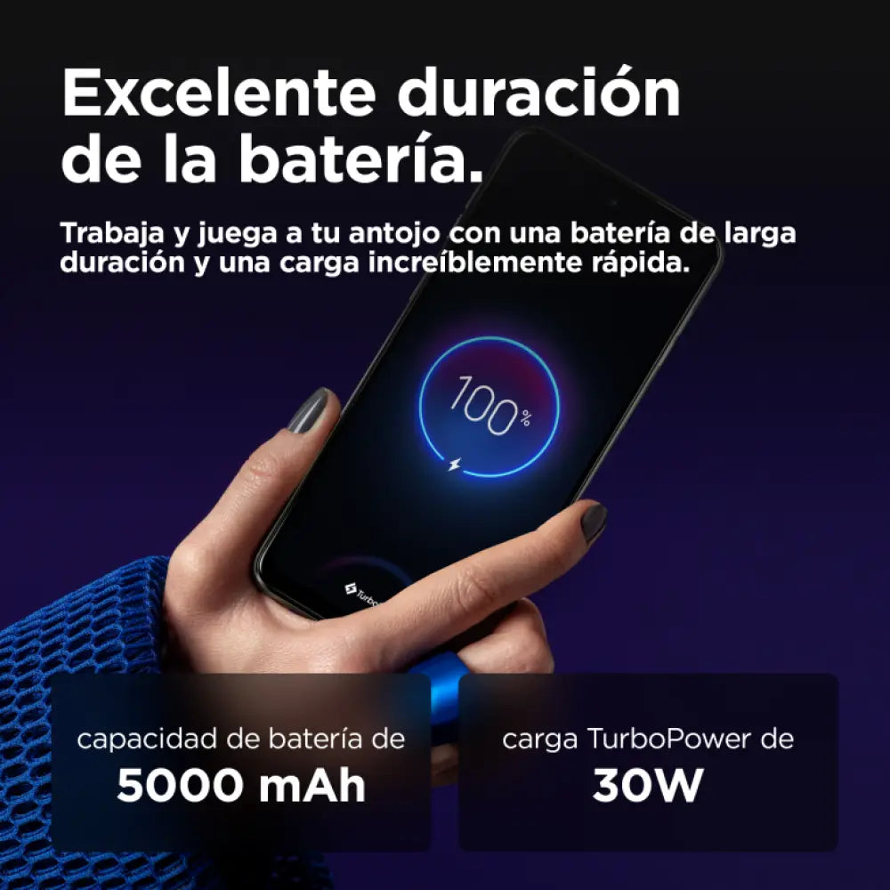 Motorola moto g55 5G 16.5 cm (6.49") SIM doble Android 14 USB Tipo C 8 GB 256 GB 5000 mAh Gris - detalle