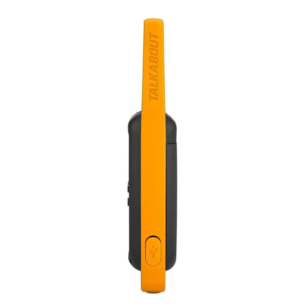 Walkie-talkie MOTOROLA T82 Extreme Duo con alcance de 10 km y 16 canales, diseñado para comunicación al aire libre.