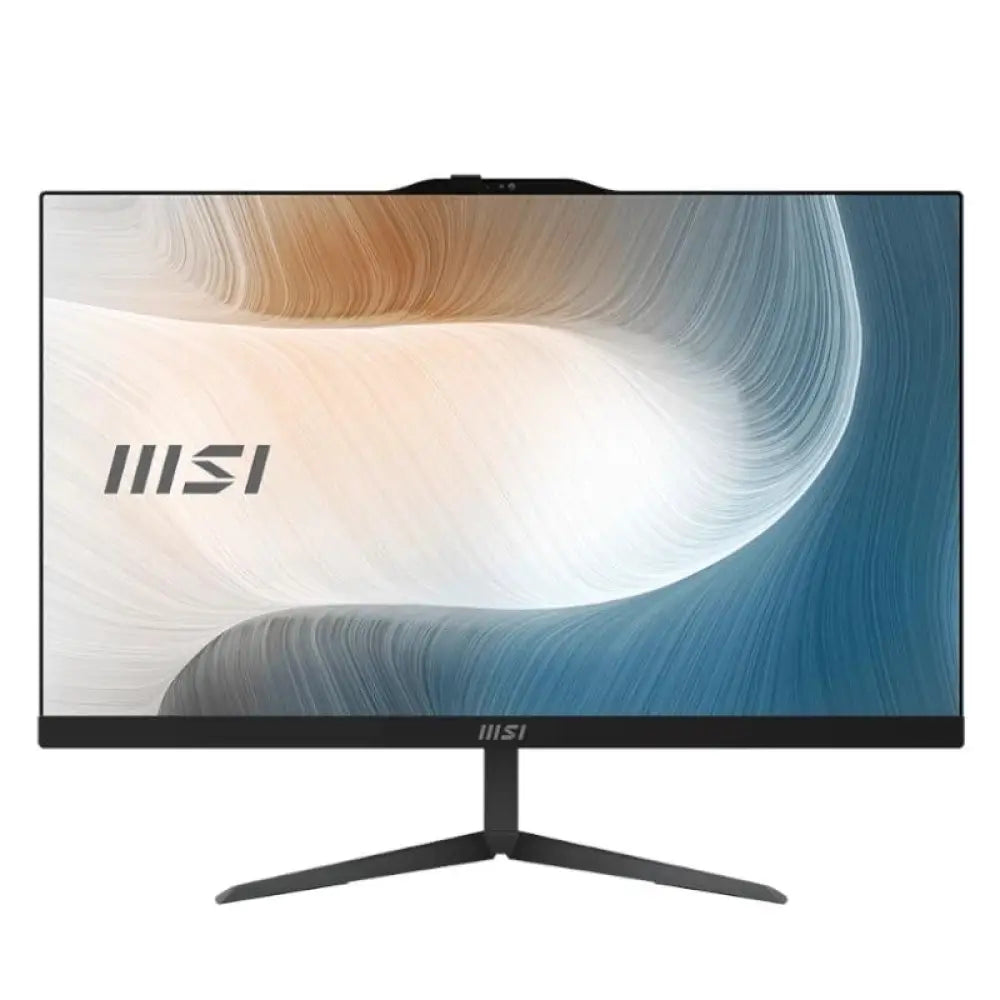 Monitor todo en uno MSI AM242-1897XE con procesador i5, 8GB RAM y pantalla de 24 pulgadas en color negro.