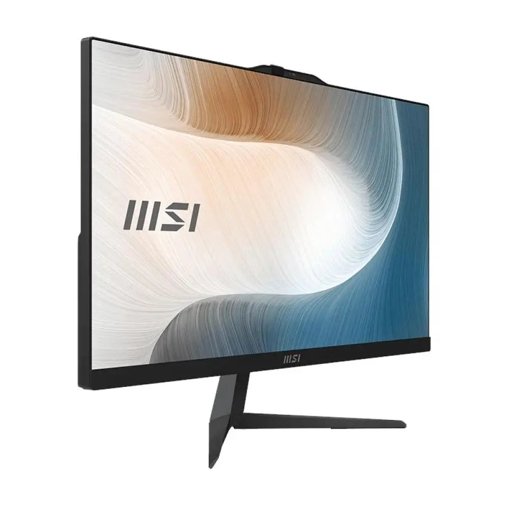 Computadora todo en uno MSI AM242-1897XE con pantalla de 24 pulgadas, procesador i5, 8GB de RAM y 512GB de almacenamiento en color negro