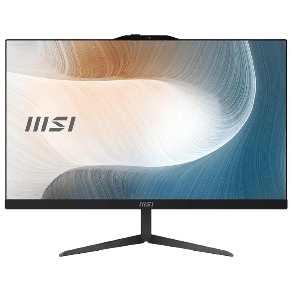 Monitor todo en uno MSI AM242-2255EU en color negro con procesador C3-100U, 8GB de RAM y 512GB de almacenamiento.