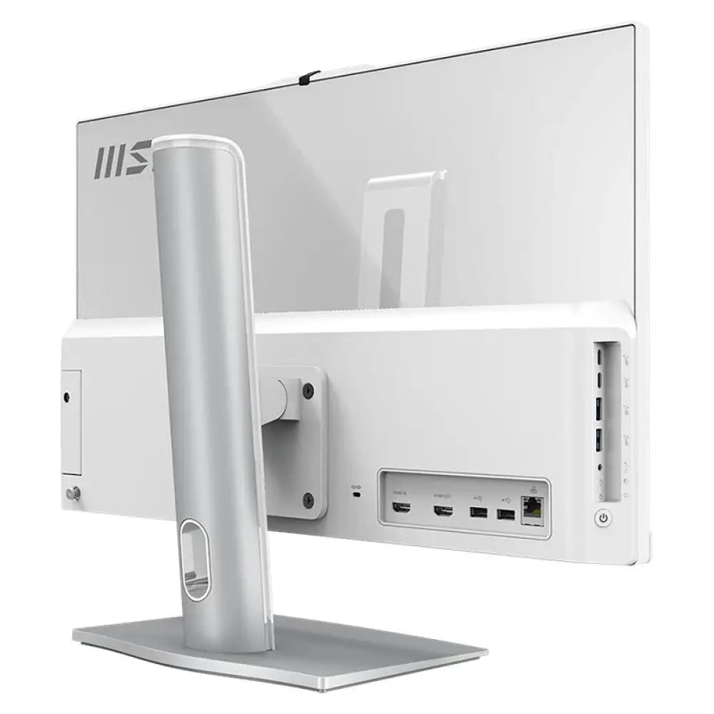 Monitor todo en uno MSI AM242P-2202EU con procesador i7, 16GB RAM y pantalla blanca de 24 pulgadas.