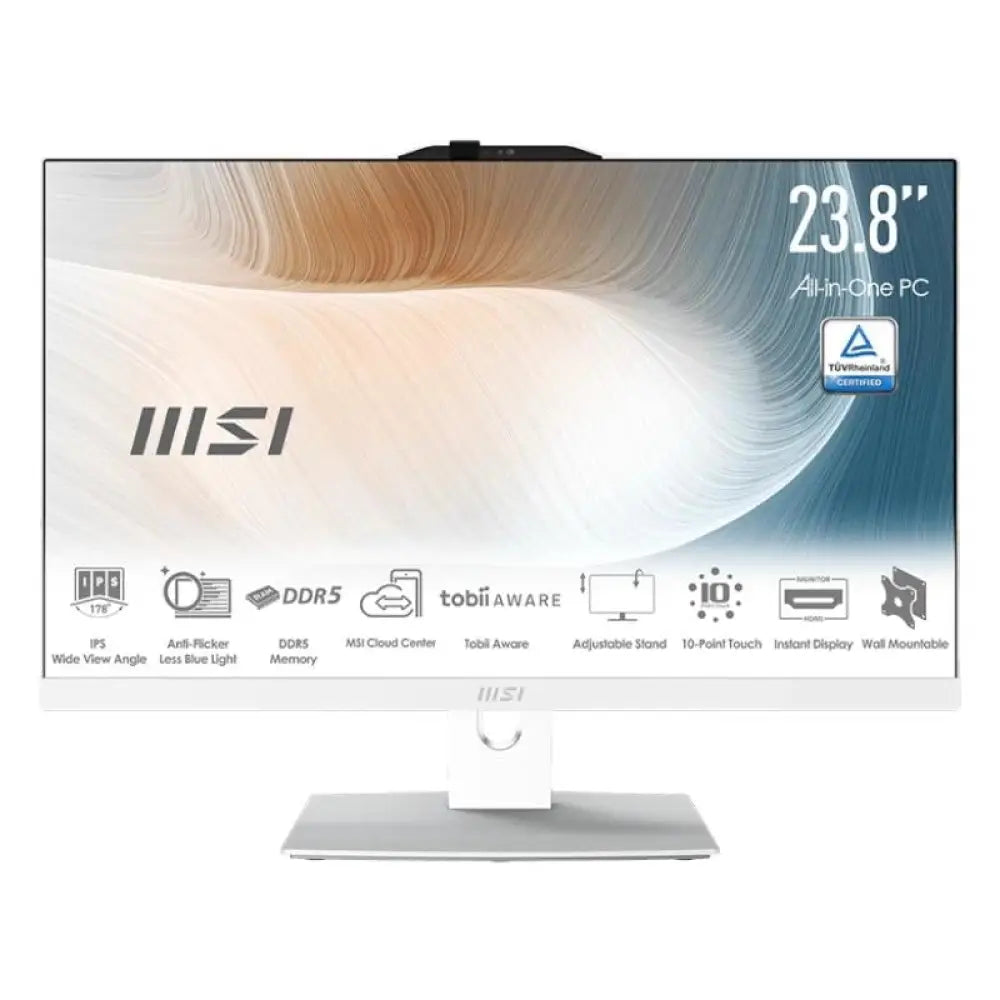 Ordenador todo en uno MSI AM242TP-2022XEU con procesador C5-120U, 16GB RAM, 512GB, pantalla de 24 pulgadas.