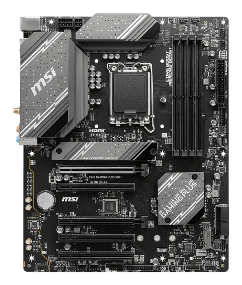 MSI B760 GAMING PLUS WIFI placa base Intel B760 LGA 1700 ATX - detalle
