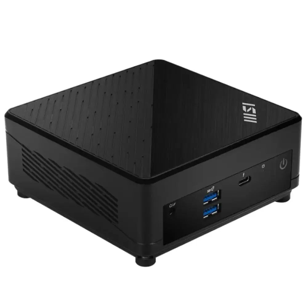 Mini PC MSI Cubi 5 12M-212BES con procesador i3-1215U en color negro, semiensamblado y compacto.