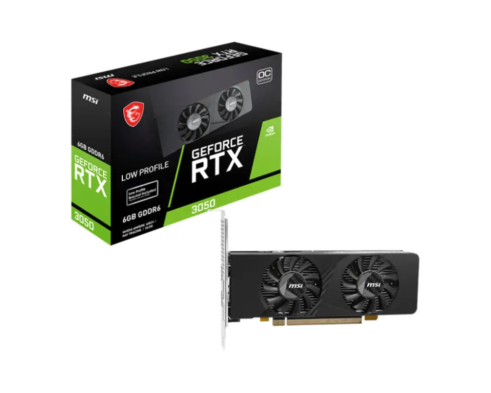 MSI GEFORCE RTX 3050 LP E 6G OC tarjeta gráfica NVIDIA 6 GB GDDR6 - detalle