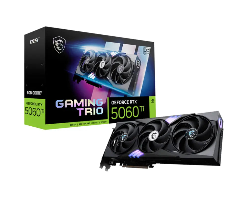MSI GeForce RTX 5060 Ti 8G GAMING TRIO OC NVIDIA 8 GB GDDR7 - detalle