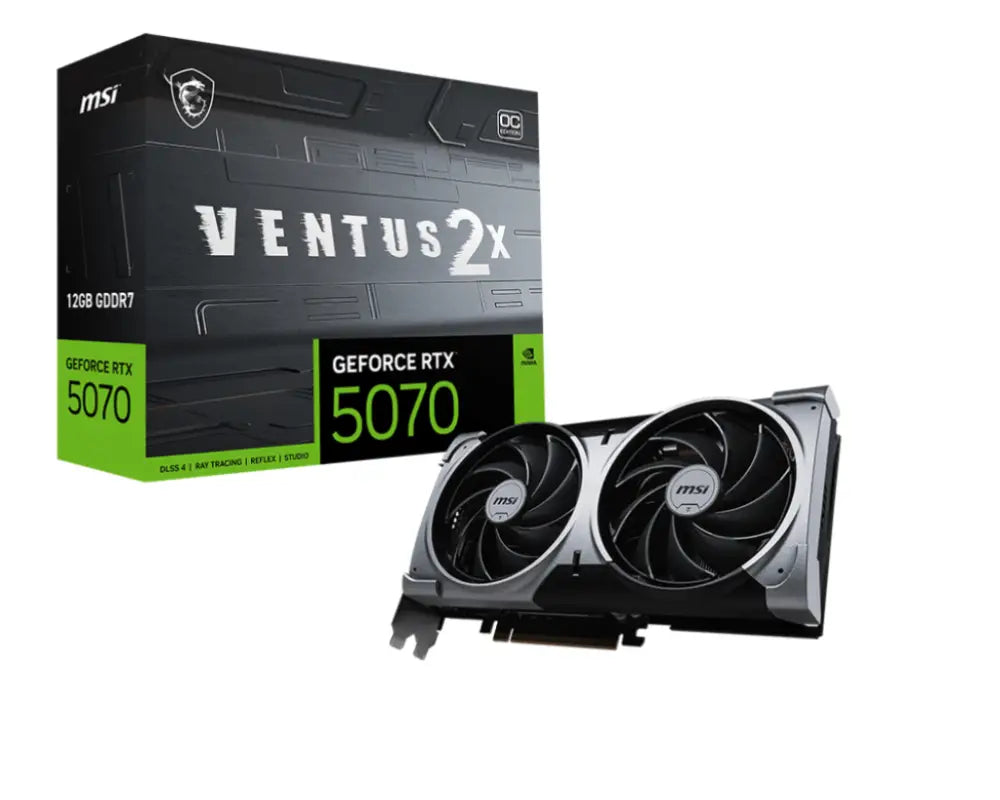 MSI GeForce RTX 5070 12G VENTUS 2X OC NVIDIA 12 GB GDDR7 - detalle