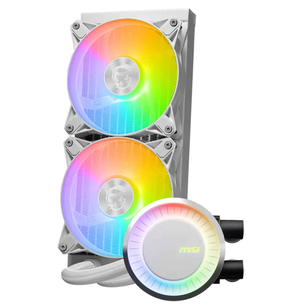 MSI MAG Coreliquid E240 WHITE Placa base. Procesador Kit de refrigeración líquida 12 cm Blanco - detalle