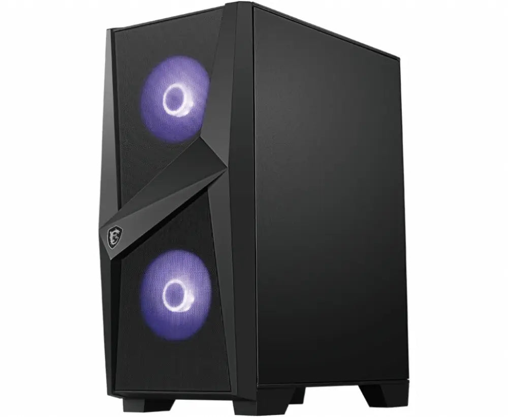 MSI MAG Forge 100M Midi Tower Negro. Transparente - detalle