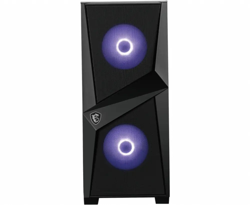 MSI MAG Forge 100M Midi Tower Negro. Transparente - detalle