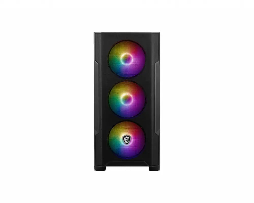 MSI MAG Forge M100R Midi Tower Negro. Transparente - detalle