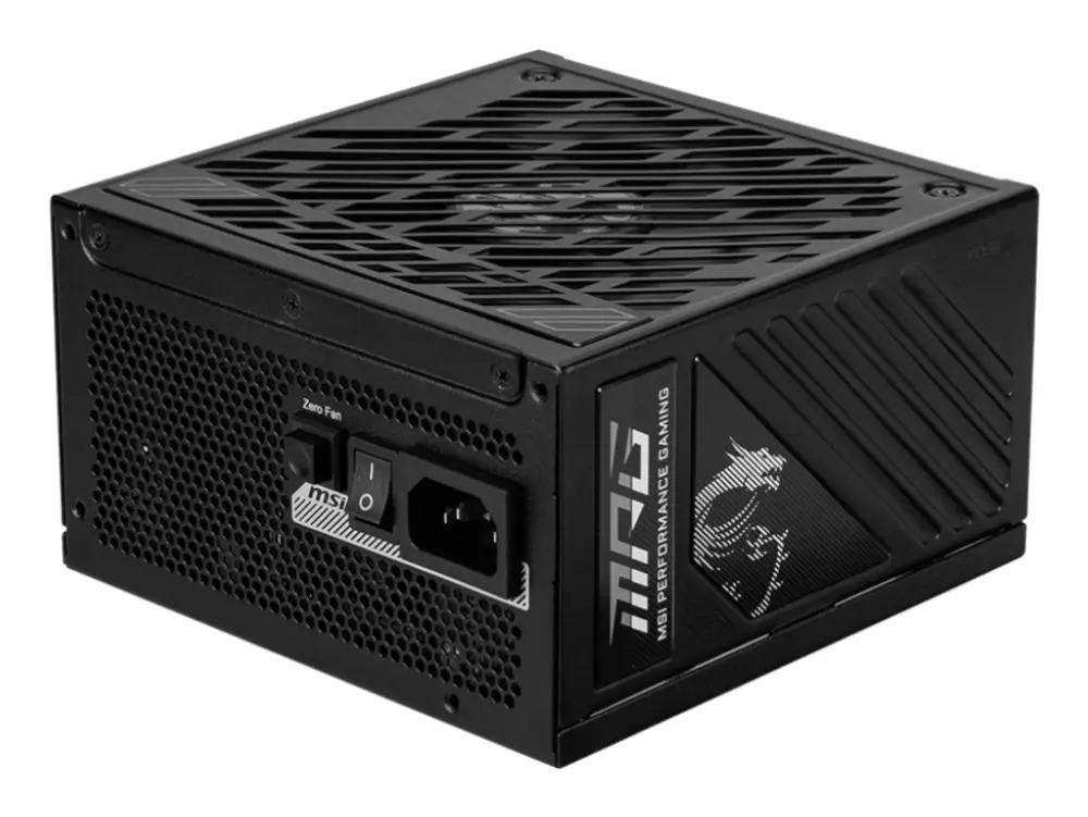 MSI MPG A850GS PCIE5 unidad de fuente de alimentación 850 W 24-pin ATX ATX Negro