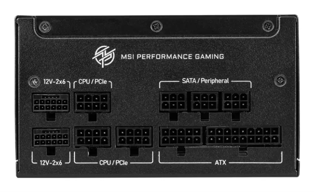 MSI MPG A850GS PCIE5 unidad de fuente de alimentación 850 W 24-pin ATX ATX Negro - detalle