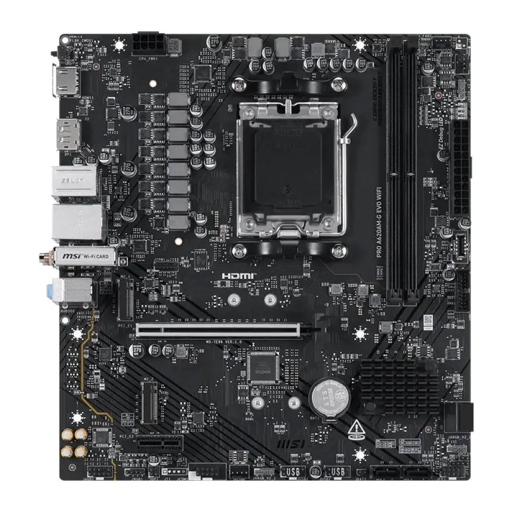 MSI Placa Base PRO A620AM-G EVO WIFI DDR5 mATX - detalle
