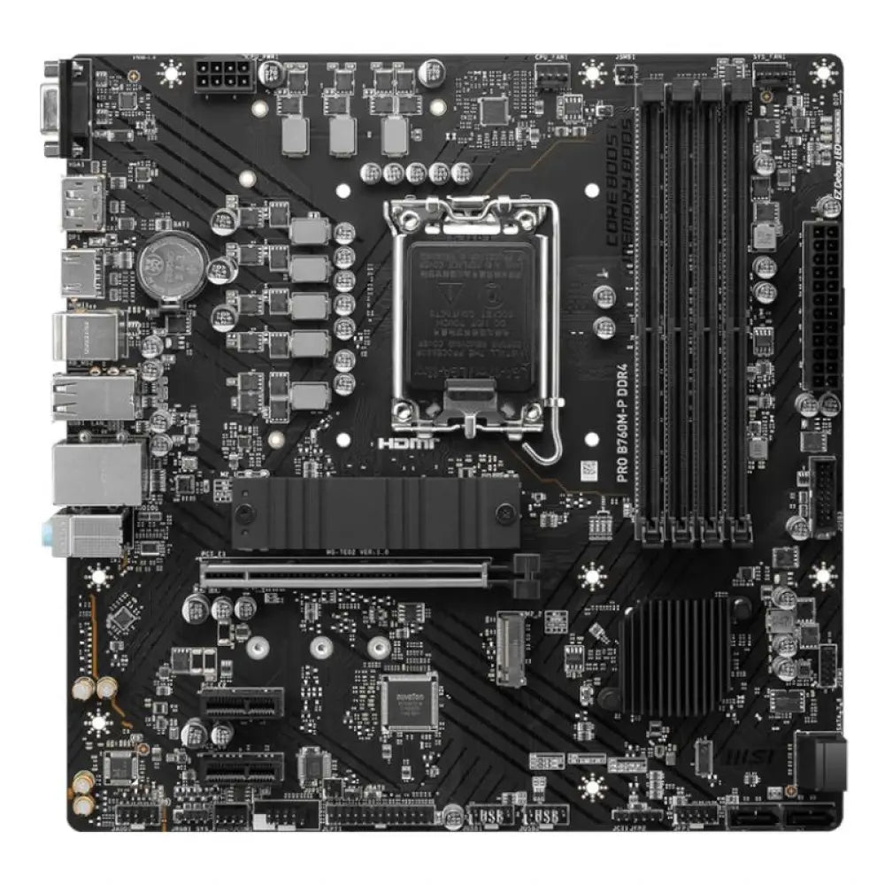 MSI Placa Base PRO B760M-P DDR4 mATX LGA1700 - detalle