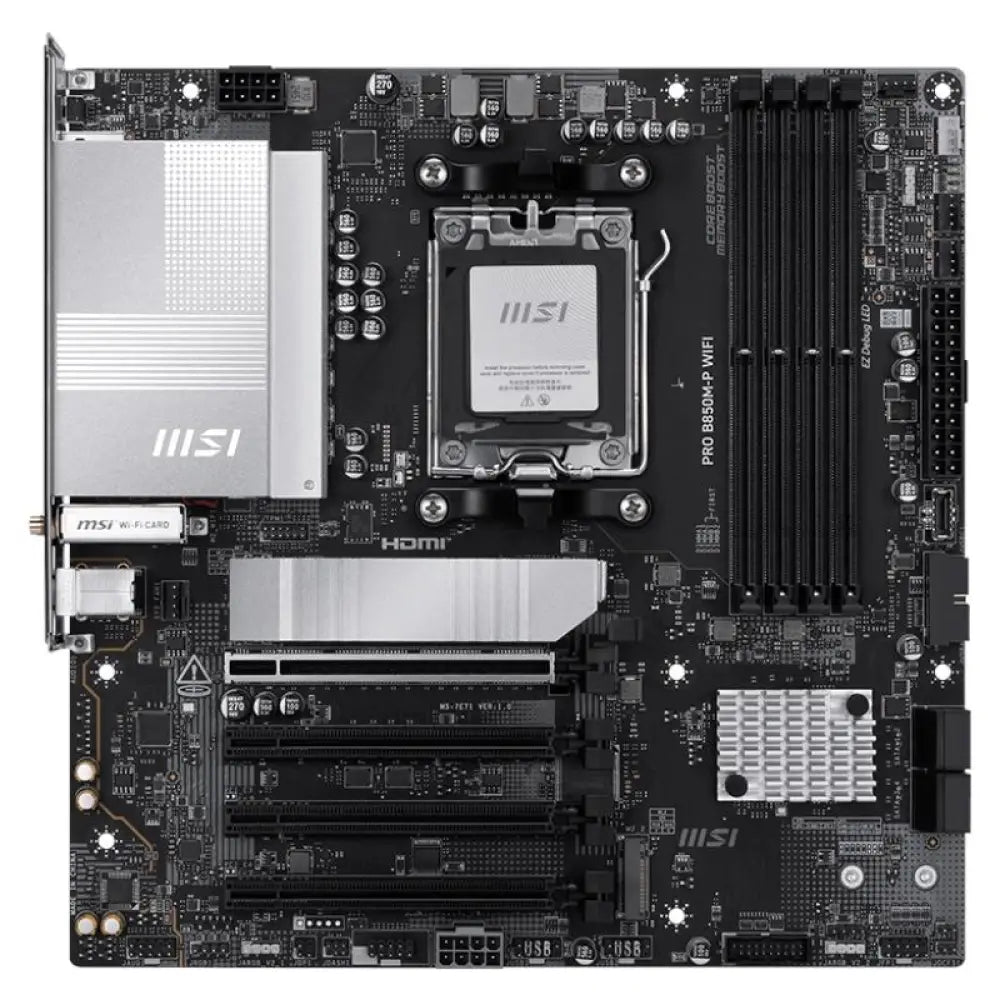 MSI Placa Base PRO B850M-P DDR5 WIFI AM5 - detalle