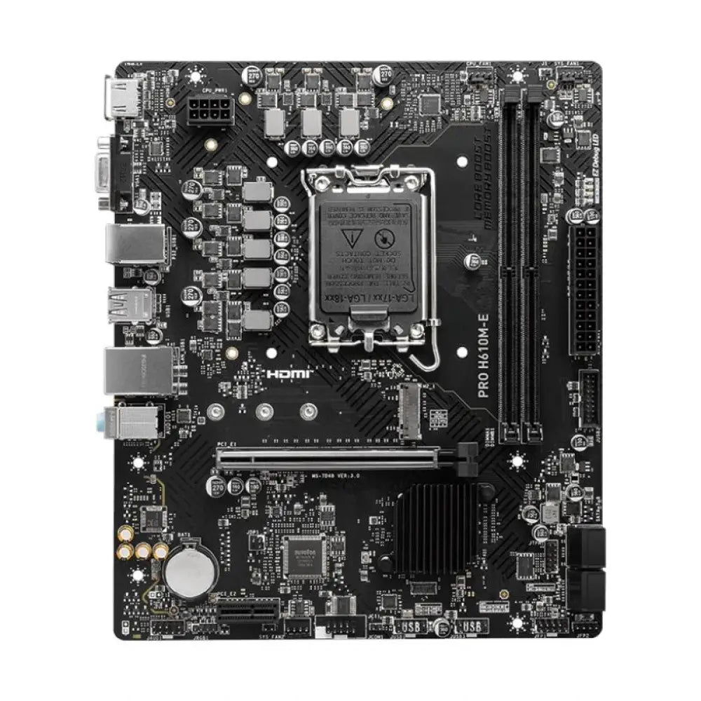 MSI Placa Base PRO H610M-E DDR5 mATX 1700 - detalle