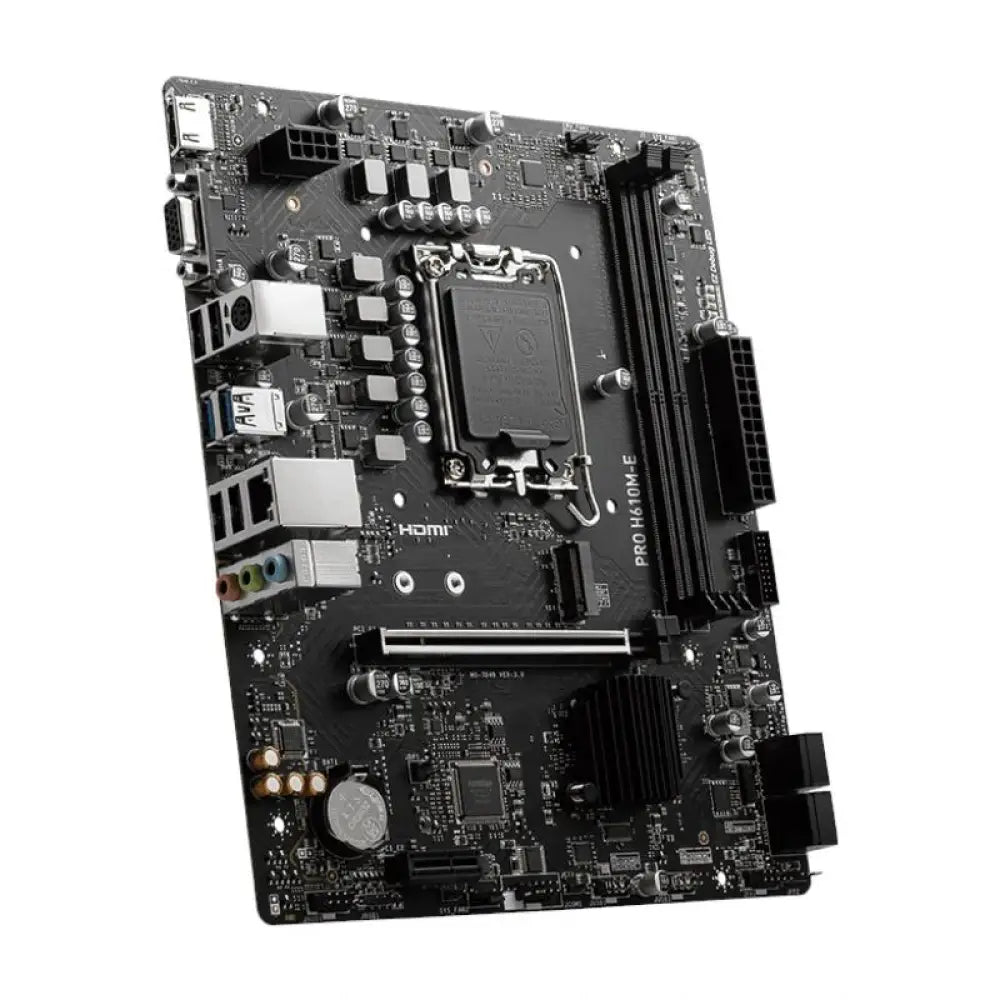 MSI Placa Base PRO H610M-E DDR5 mATX 1700 - detalle