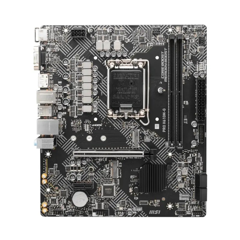 MSI Placa Base PRO H610M-G DDR5 mATX 1700 - detalle