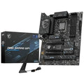 Placa base MSI Z890 GAMING WIFI DDR5 ATX con socket Intel LGA 1851 y conectividad Wi-Fi, vista desde arriba.
