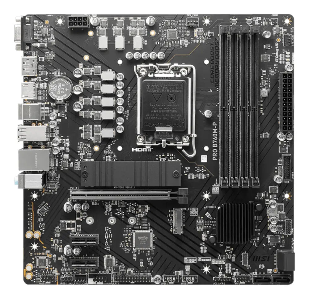MSI PRO B760M-P placa base Intel B760 LGA 1700 micro ATX - detalle