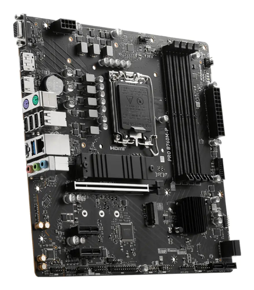 MSI PRO B760M-P placa base Intel B760 LGA 1700 micro ATX - detalle