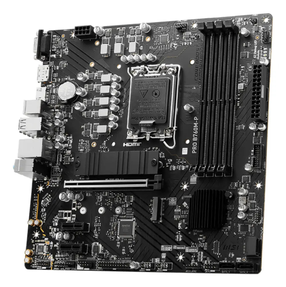 MSI PRO B760M-P placa base Intel B760 LGA 1700 micro ATX - detalle